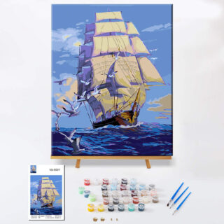 Картина за рисуване по номера - VA-0021 - Кораб 40 х 50 см